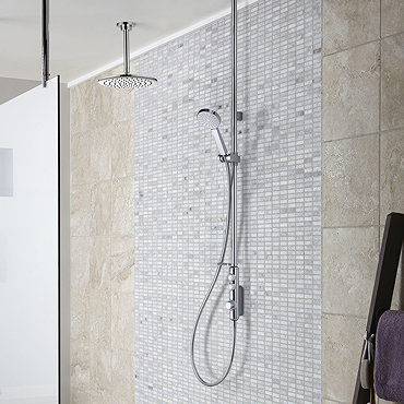 Aqualisa iSystem Smart Shower Exposed with Adjustable and Ceiling Fixed Heads  Profile Large Image