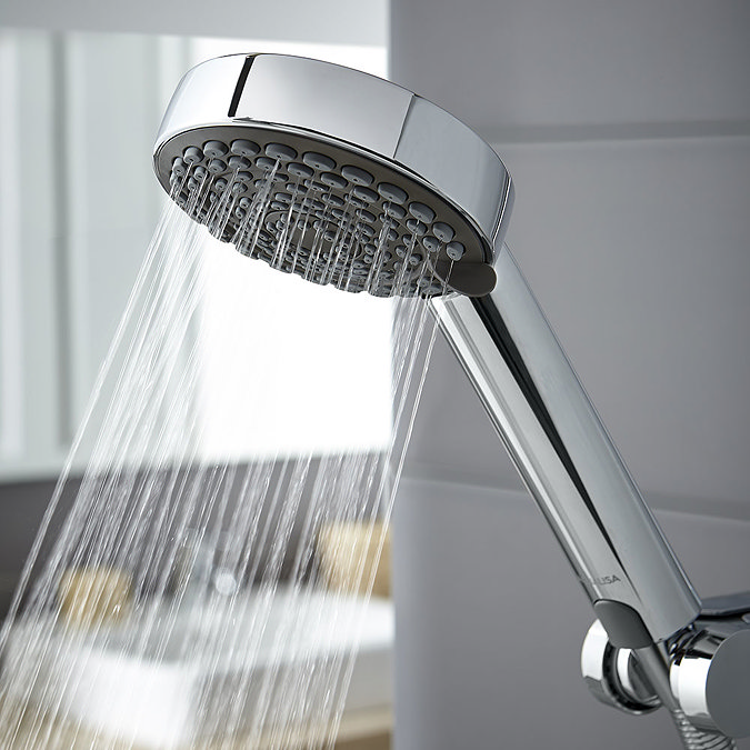 Aqualisa - Lumi Electric Shower with Adjustable Head - Chrome  In Bathroom Large Image