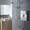 Aqualisa - Lumi Electric Shower with Adjustable Head - White/Chrome  Feature Large Image