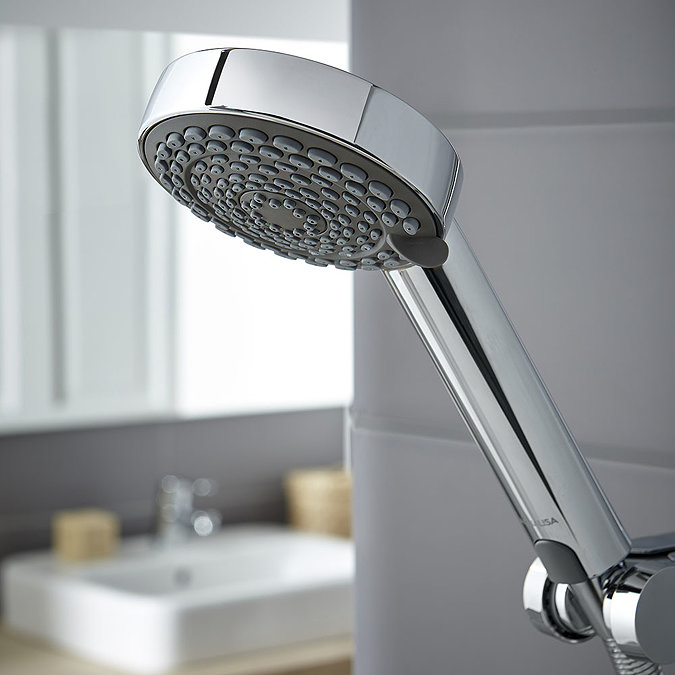 Aqualisa - Lumi Electric Shower with Adjustable Head - White/Chrome  Standard Large Image