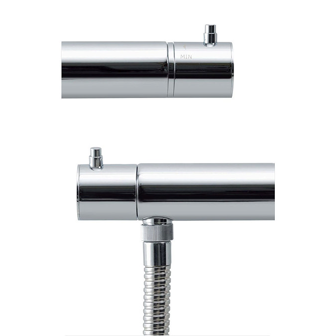 Aqualisa - Midas 200 Thermostatic Bar Valve with Slide Rail Kit Profile Large Image