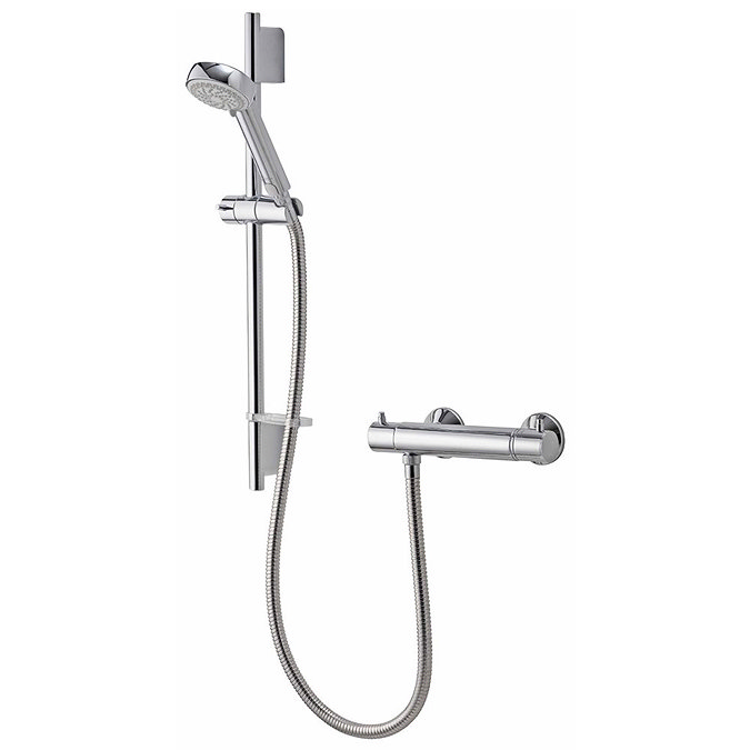 Aqualisa - Midas 200 Thermostatic Bar Valve with Slide Rail Kit Large Image