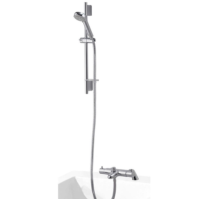 Aqualisa - Midas 200 Thermostatic Bath Shower Mixer with Slide Rail Kit - MD200BSM Large Image