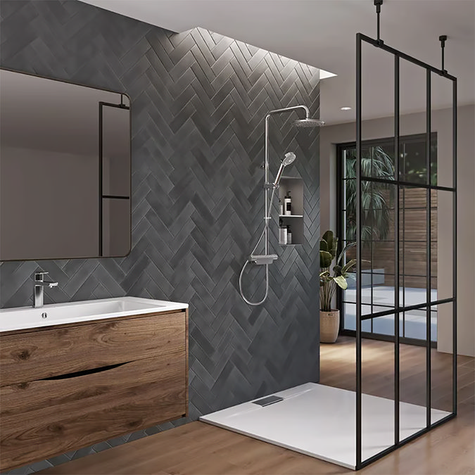 Aqualisa Midas 220 Thermostatic Bar Mixer Shower with Adjustable & Fixed Head