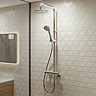 Aqualisa Midas 220 Thermostatic Bar Mixer Shower with Adjustable & Fixed Head
