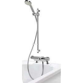 Aqualisa Midas 220 Thermostatic Bath Shower Mixer with Slide Rail Kit