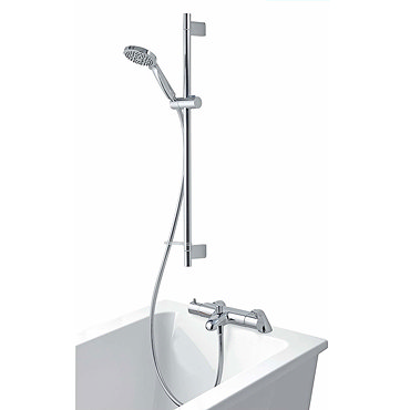 Aqualisa - Midas 300 Thermostatic Bath Shower Mixer with Slide Rail Kit - MD300BSM Profile Large Ima