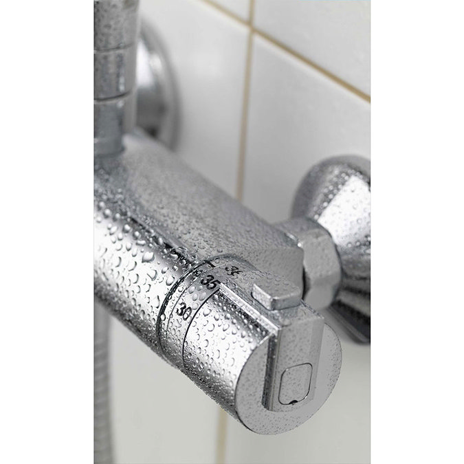 Aqualisa - Midas Plus Exposed Thermostatic Bar Valve with Fixed and Adjustable Heads - MD000PLUS additional Large Image