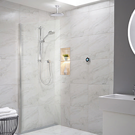 Aqualisa Optic Q Smart Shower Concealed with Adjustable and Ceiling Fixed Head Medium Image