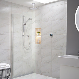 Aqualisa Optic Q Smart Shower Concealed with Adjustable and Ceiling Fixed Head Large Image