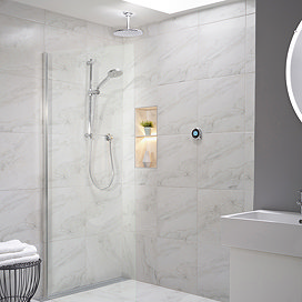 Aqualisa Optic Q Smart Shower Concealed with Adjustable and Ceiling Fixed Head Large Image