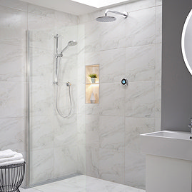 Aqualisa Optic Q Smart Shower Concealed with Adjustable and Wall Fixed Head Large Image