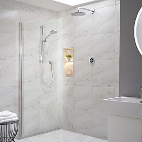 Aqualisa Optic Q Smart Shower Concealed with Adjustable and Wall Fixed Head Large Image