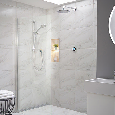 Aqualisa Optic Q Smart Shower Concealed with Adjustable and Wall Fixed Head  Profile Large Image