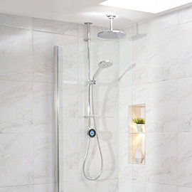 Aqualisa Optic Q Smart Shower Exposed with Adjustable and Ceiling Fixed Head Medium Image