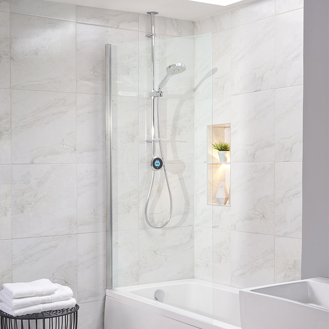 Aqualisa Optic Q Smart Shower Exposed with Adjustable Head and Bath Filler  Profile Large Image