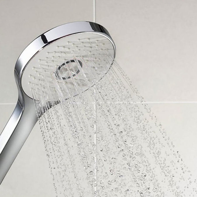 Aqualisa Q Smart Digital Concealed Shower with Adjustable and Fixed Wall Heads In Bathroom Large Im