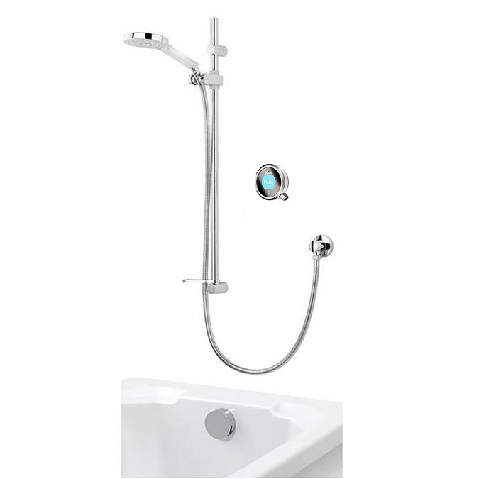 Aqualisa Q Smart Digital Concealed Shower with Adjustable Head and Bath Overflow Filler  Large Image