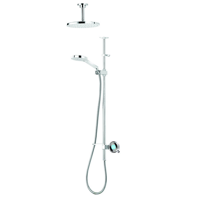 Aqualisa Q Smart Digital Shower Exposed with Adjustable and Fixed Ceiling Heads  Profile Large Image