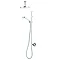 Aqualisa Q Smart Digital Shower Exposed with Adjustable and Fixed Ceiling Heads  Profile Large Image