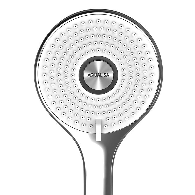 Aqualisa Q Smart Digital Shower Exposed with Adjustable Head and Bath Overflow Filler  Standard Larg