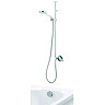 Aqualisa Q Smart Digital Shower Exposed with Adjustable Head and Bath Overflow Filler Large Image