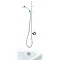 Aqualisa Q Smart Digital Shower Exposed with Adjustable Head and Bath Overflow Filler Large Image