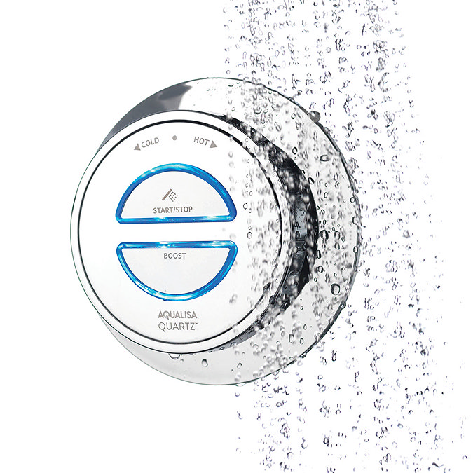 Aqualisa - Quartz Digital Concealed Thermostatic Shower with Wall Mounted Fixed Head Profile Large Image