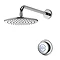 Aqualisa - Quartz Digital Concealed Thermostatic Shower with Wall Mounted Fixed Head Large Image