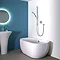 Aqualisa - Quartz Digital Divert Concealed Thermostatic Shower with Adjustable Head & Overflow Bath
