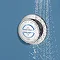 Aqualisa - Quartz Digital Divert Concealed Thermostatic Shower with Adjustable Head & Overflow Bath