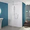 Aqualisa - Quartz Digital Divert Concealed Thermostatic Shower with Ceiling Mounted & Adjustable Hea