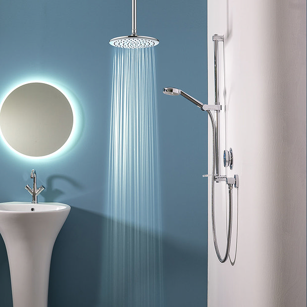 Aqualisa Quartz Digital Divert Shower With Ceiling Mounted Head