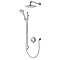 Aqualisa - Quartz Digital Divert Concealed Thermostatic Shower with Wall Mounted Fixed & Adjustable 