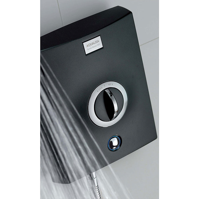 Aqualisa - Quartz Electric Shower - Graphite/Chrome Standard Large Image