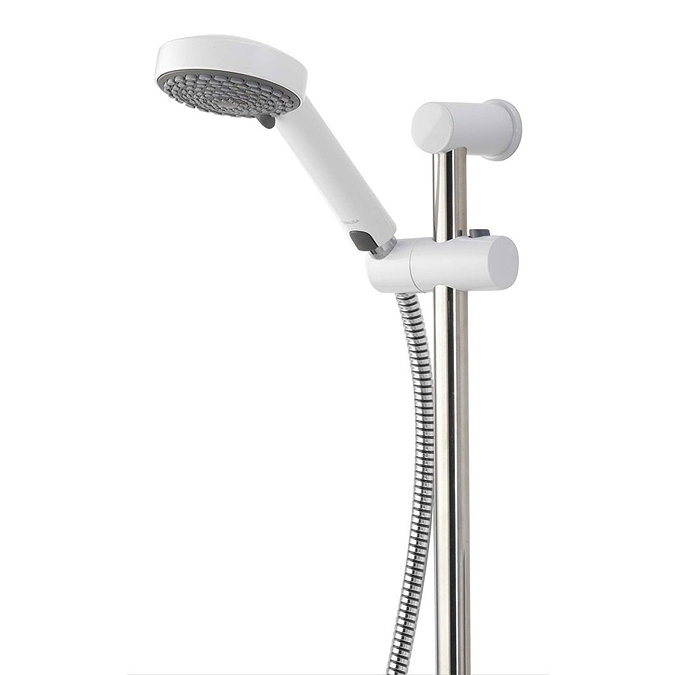 Aqualisa - Quartz Electric Shower - White/Chrome Profile Large Image