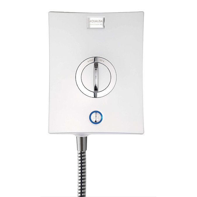 Aqualisa - Quartz Electric Shower - White/Chrome Feature Large Image