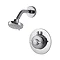 Aqualisa - Quartz Thermo Concealed Shower Valve with Wall Mounted Fixed Head - QZ3163 Large Image