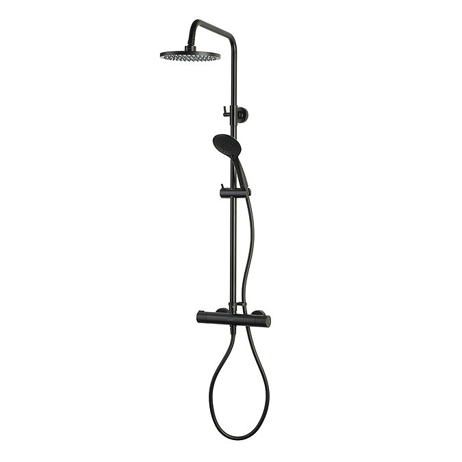 Aqualisa Safe Touch Thermostatic Round Shower Matt Black