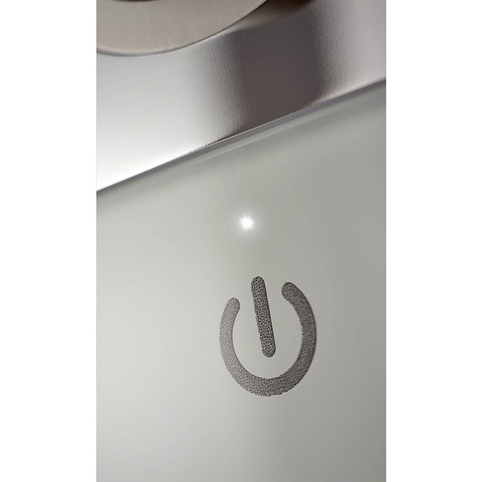 Aqualisa - Sassi Electric Shower with Adjustable Head - White/Chrome Standard Large Image