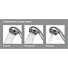 Aqualisa - Turbostream Fixed Head & Arm - Chrome - 99.30.01 Profile Large Image