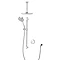 Aqualisa Unity Q Smart Shower Concealed with Adjustable and Ceiling Fixed Heads  Profile Large Image