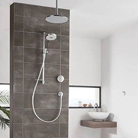 Aqualisa Unity Q Smart Shower Concealed with Adjustable and Ceiling Fixed Heads Medium Image