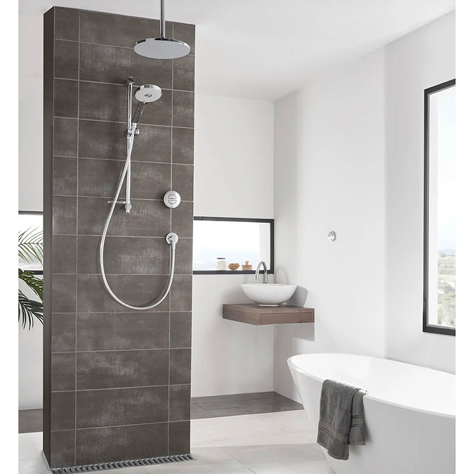 Aqualisa Unity Q Smart Shower Concealed with Adjustable and Ceiling Fixed Heads Large Image