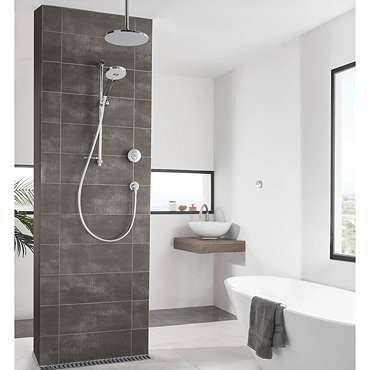 Aqualisa Unity Q Smart Shower Concealed with Adjustable and Ceiling Fixed Heads  Profile Large Image