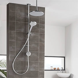 Aqualisa Unity Q Smart Shower Exposed with Adjustable and Ceiling Fixed Head Medium Image