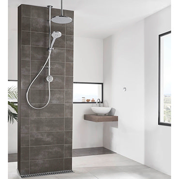 Aqualisa Unity Q Smart Shower Exposed with Adjustable and Ceiling Fixed Head  Profile Large Image