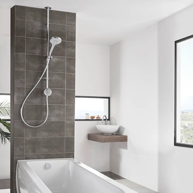 Aqualisa Unity Q Smart Shower Exposed with Adjustable Head and Bath Fill Large Image