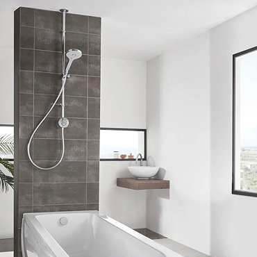 Aqualisa Unity Q Smart Shower Exposed with Adjustable Head and Bath Fill  Profile Large Image