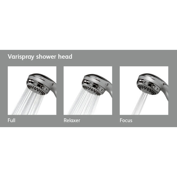 Aqualisa - Varispray Adjustable Shower Kit - Chrome - 99.40.01 Profile Large Image